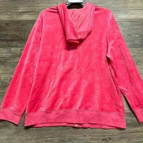Juicy Couture Pink Velour Hoodie - Picture 2 of 4